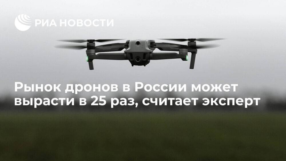 Эксперт Булат: рынок дронов в России может вырасти за несколько лет примерно в 25 раз