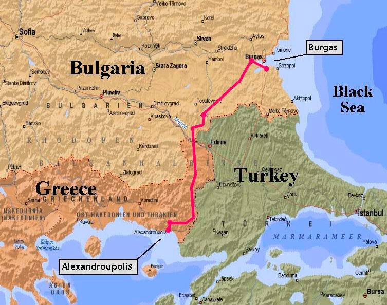 Уряд Болгарії дав «зелене світло» на будівництво нафтопроводу «Александруполіс-Бургас»
