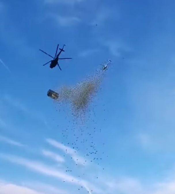 В Чехии сбросили миллион долларов с вертолета - подробности и видео