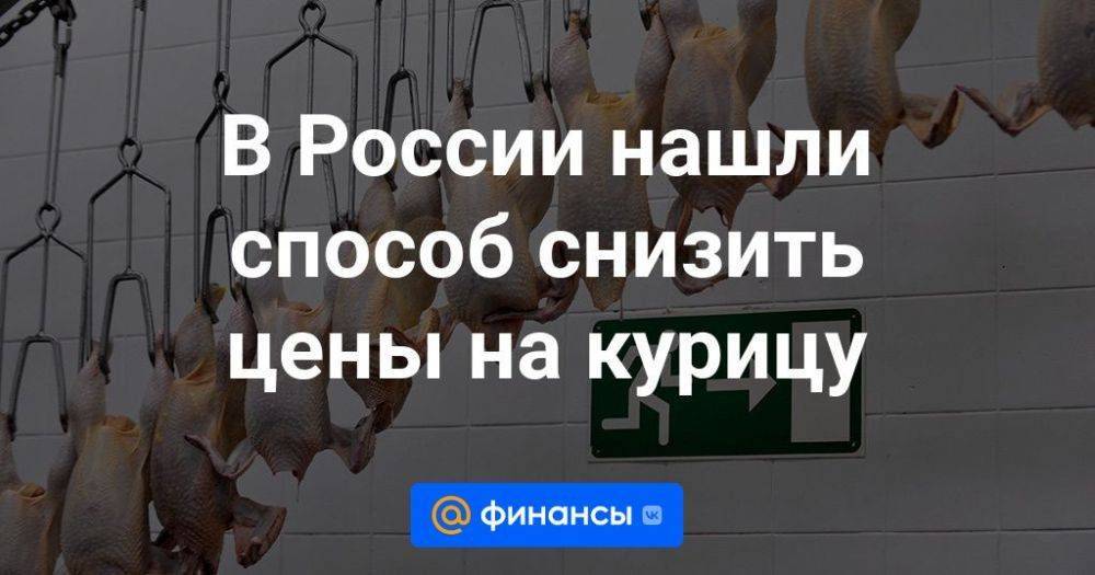 В России нашли способ снизить цены на курицу