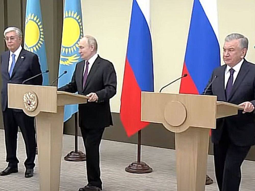 Путин и лидеры двух стран СНГ запустили трехсторонний энергетический проект