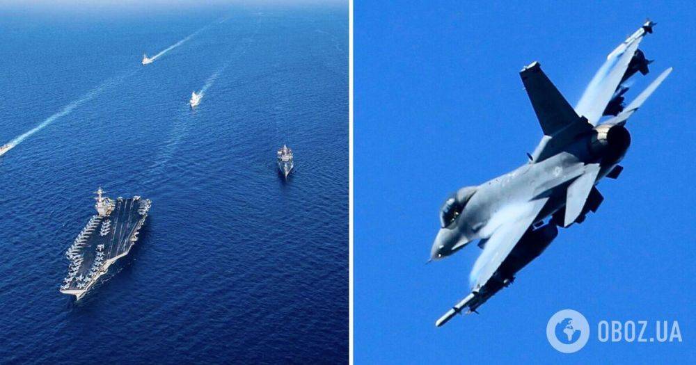Военный самолет США разбился над Средиземным морем – авария самолета ВВС США