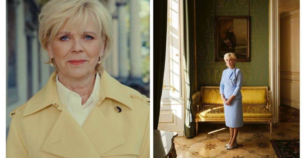 Супруга президента Чехии в желто-голубых образах позировала для обложки Vogue