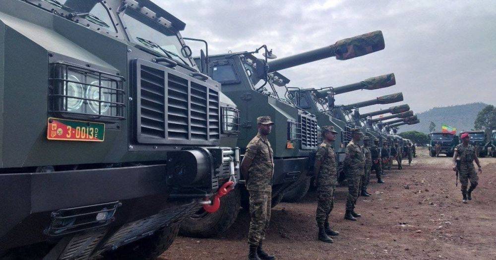 Копия французских Caesar: Эфиопия показала на вооружении десятки китайских САУ SH-15