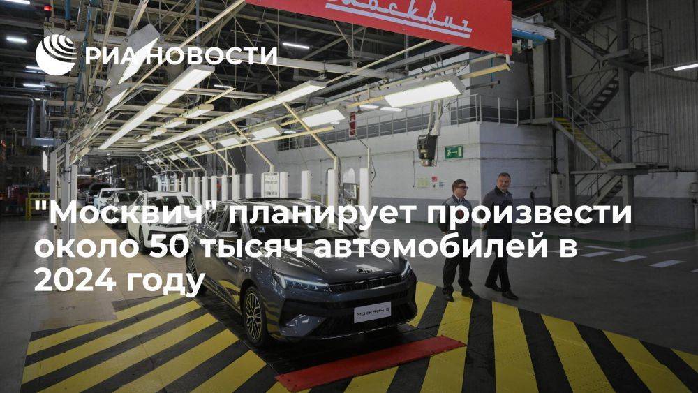 Масляков: "Москвич" планирует произвести около 50 тысяч автомобилей в 2024 году