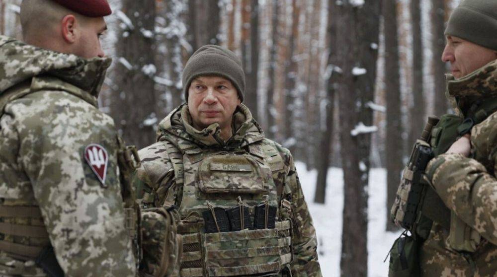Сырский посетил позиции ВСУ на двух самых горячих направлениях