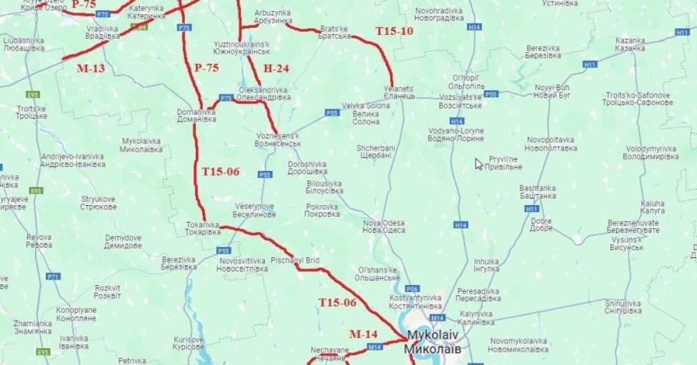 В Николаевской области перекрыто несколько автодорог
