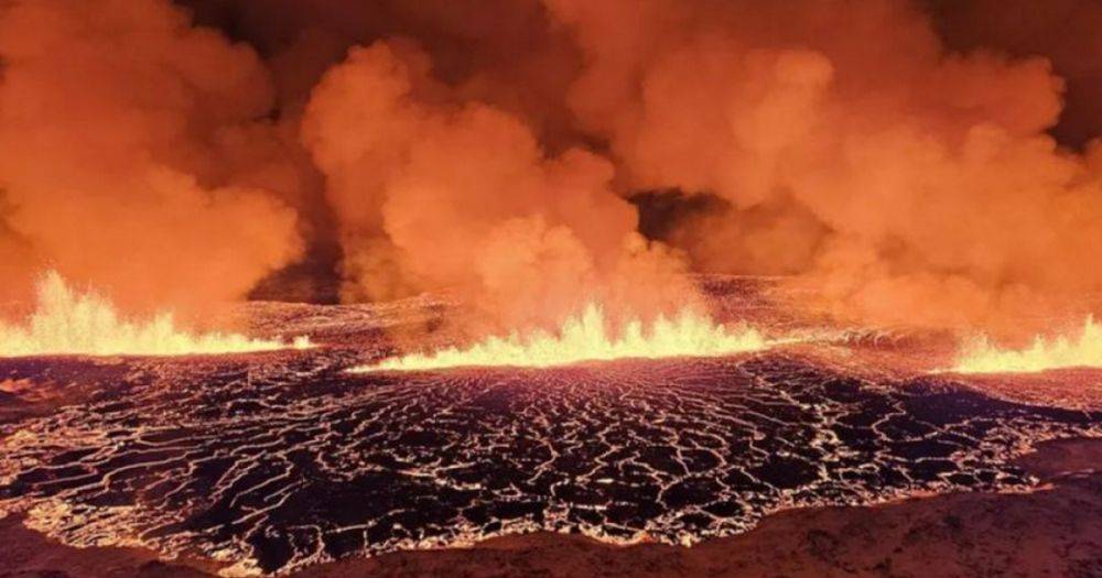 На юго-западе Исландии — извержение вулкана: людей эвакуировали, курорт закрыли (ФОТО)