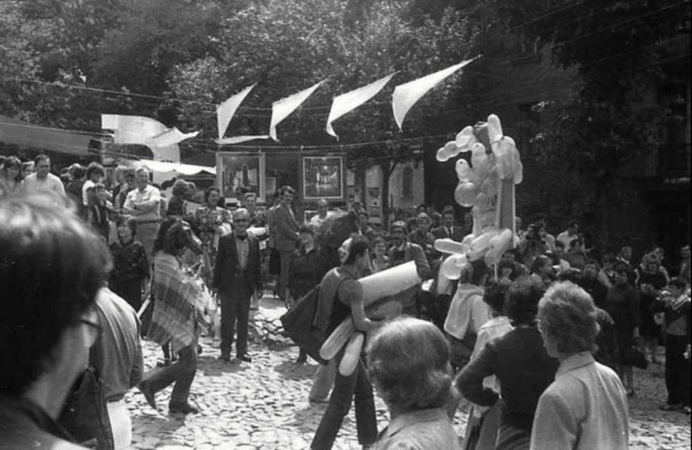 Киев в 1980-х годах – как впервые праздновали День Киева на Андреевском спуске – архивные фото