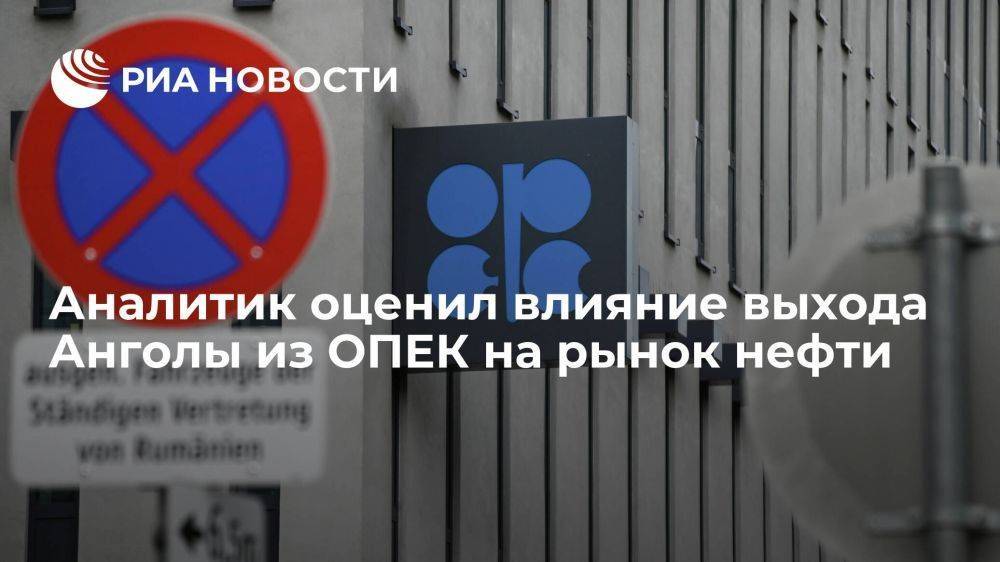 Аналитик Дудченко: выход Анголы из ОПЕК "смертельно" на рынок нефти не повлияет