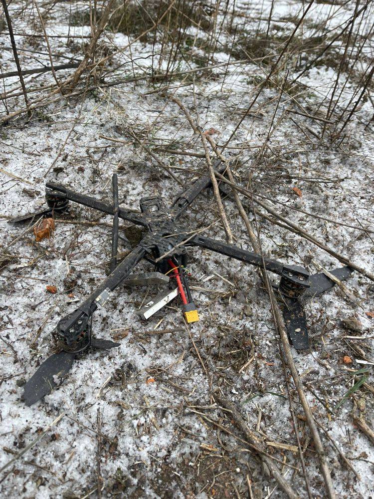 Вражеский дрон сбили пограничники на Харьковщине (фото)