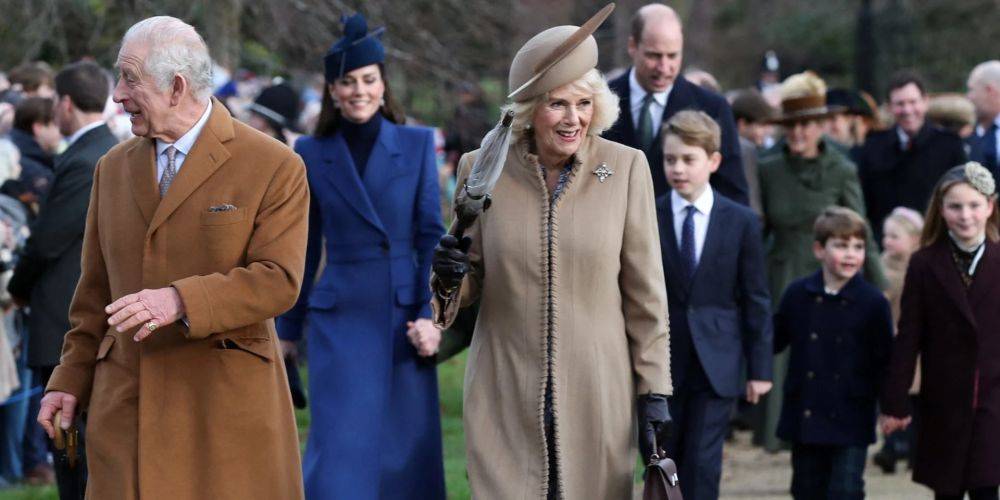 Присоединились к королю и королеве. Кейт Миддлтон и принц Уильям с детьми посетили праздничную службу в церкви