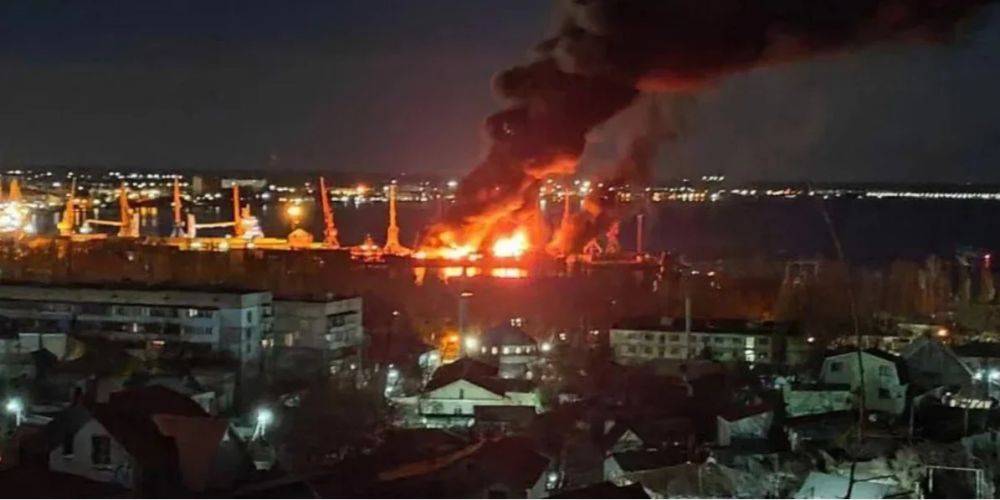Британская разведка проанализировала последствия удара по российскому кораблю Новочеркасск