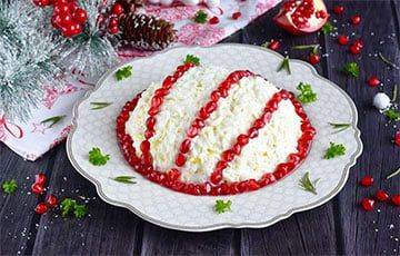 Как приготовить роскошный салат на Новый год «Бусины на снегу»