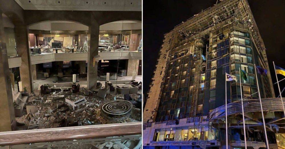 Обстрел Харькова: оккупанты попали ракетой в отель Kharkiv Palace (фото)