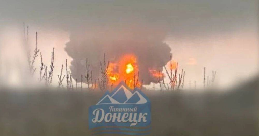 В оккупированной Макеевке взорвалась нефтебаза оккупантов (ВИДЕО)