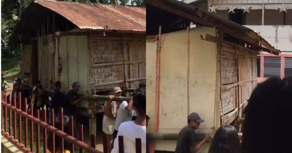 За два часа: жители деревни перенесли дом старика, чтобы он был ближе к своим детям (фото)