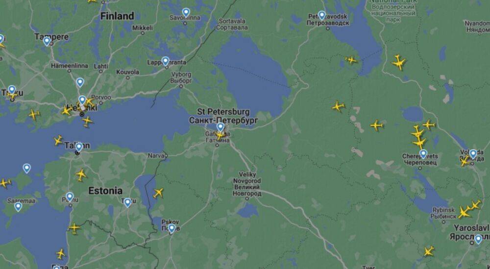 Над российским Санкт-Петербургом закрыли воздушное пространство из-за «неопознанного объекта»