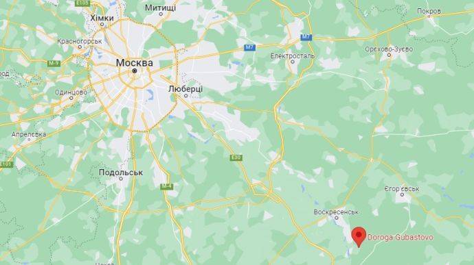 В Московській області неподалік від станції "Газпрому" упав безпілотник