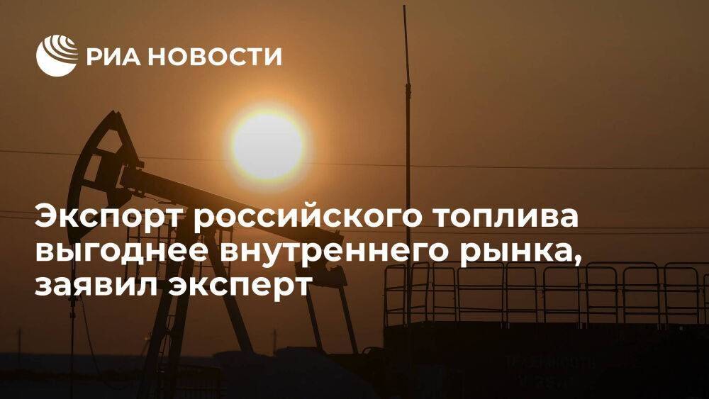Сафонова: экспорт российского топлива выгоднее внутреннего рынка даже с потолком цен