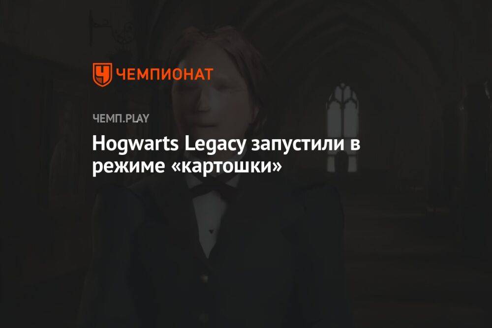 Hogwarts Legacy запустили в режиме «картошки»