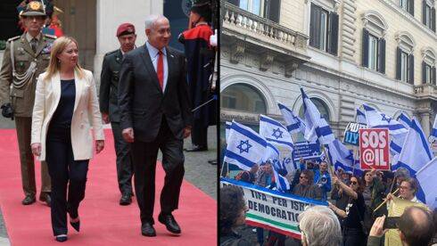 Биньямин и Сара Нетаниягу гуляли по Колизею во время протестов в Израиле