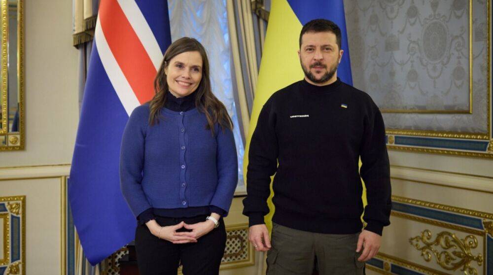 Премьер Исландии прибыла в Киев и встретилась с Зеленским