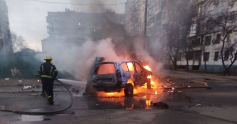 В оккупированном Мелитополе подорвали автомобиль с коллаборантами (ФОТО, ВИДЕО)