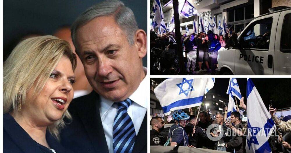В Израиле сотни протестующих заблокировали жену Нетаньяху в парикмахерской – причина произошедшего