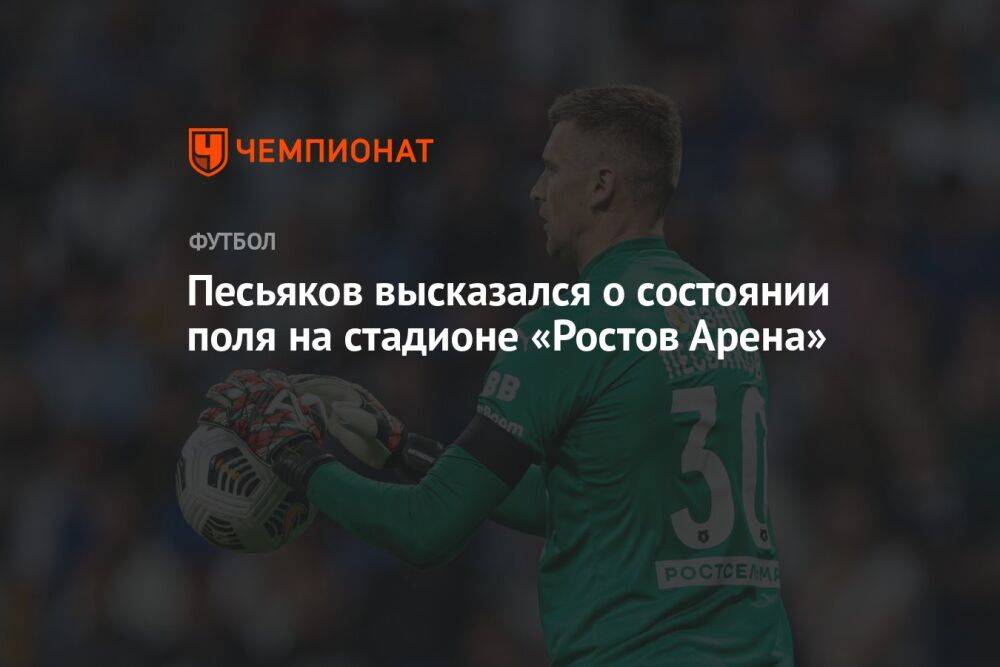 Песьяков высказался о состоянии поля на стадионе «Ростов Арена»