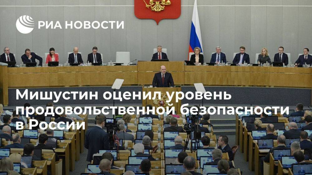 Мишустин назвал уровень продбезопасности в России одним из самых надежных в мире