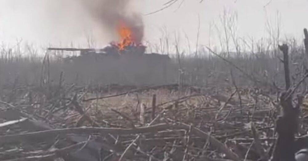 Вышел на позиции ВСУ: "Винницкие скифы" сожгли танк РФ вместе с экипажем (видео)