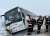 Автобус Минск-Вильнюс съехал в кювет в Воложинском районе