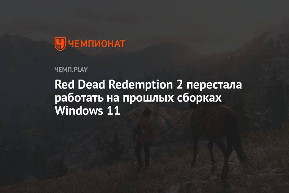 Red Dead Redemption 2 перестала работать на прошлых сборках Windows 11