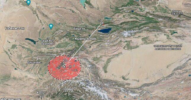 В Таджикистане произошло землетрясение магнитудой 4,7