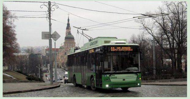 В Харькове 9 марта троллейбус в центре временно сменит маршрут