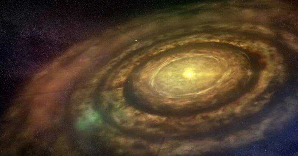 У небольшой звезды обнаружены кольца: в них спряталась планета, похожая на Сатурн