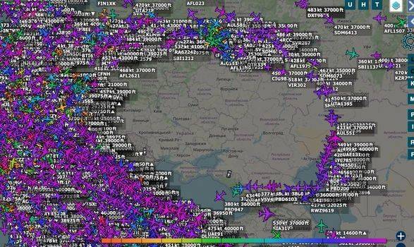 Евроконтроль прогнозирует, что ограничения в воздушном пространстве Украины сохранятся до 2029 года