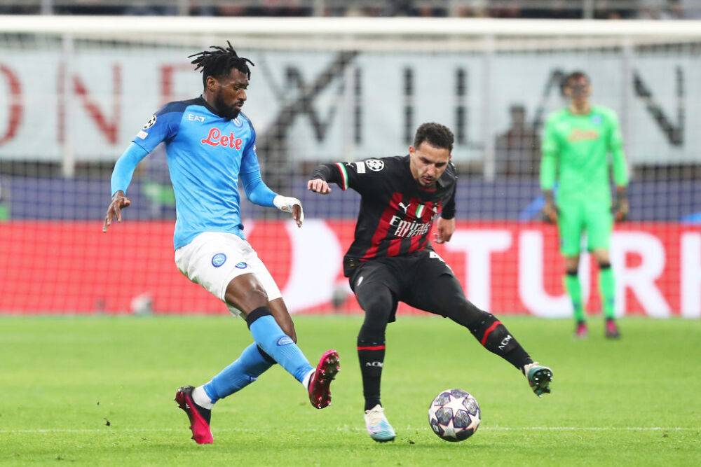 Милан минимально победил Наполи в первом матче 1/4 финала ЛЧ
