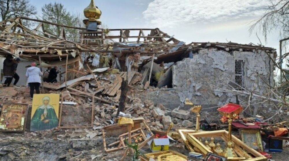 Армия рф ракетным ударом разрушила церковь под Запорожьем