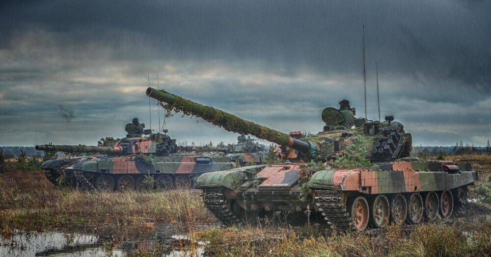 Колонну танков PT-91 Twardy от Польши зафиксировали на полигоне в Украине, — нардеп (видео)