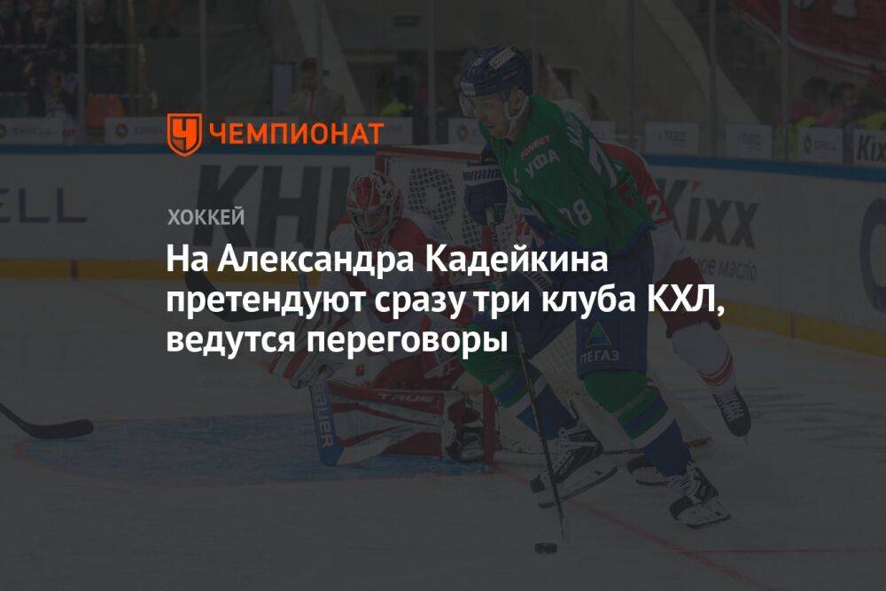 На Александра Кадейкина претендуют сразу три клуба КХЛ, ведутся переговоры