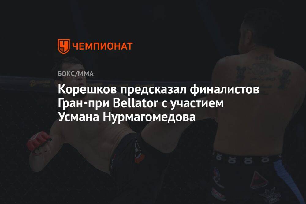 Корешков предсказал финалистов Гран-при Bellator с участием Усмана Нурмагомедова