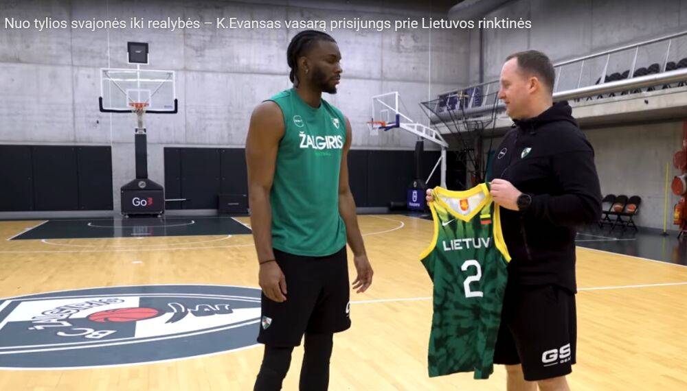 Кинан Эванс станет игроком сборной Литвы по баскетболу. Эхо 1-го апреля?