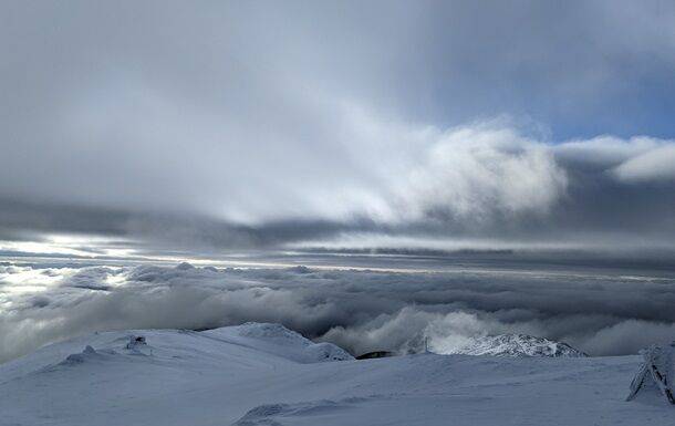 На высокогорье Карпат ударил мороз