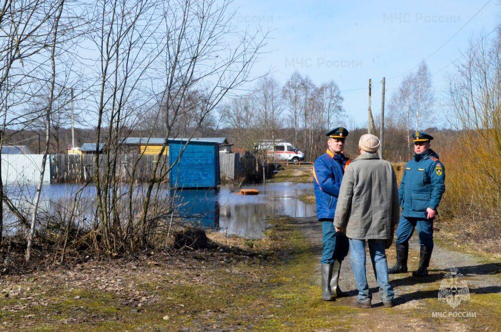 На двух реках в Тверской области уровень воды превышает опасную отметку
