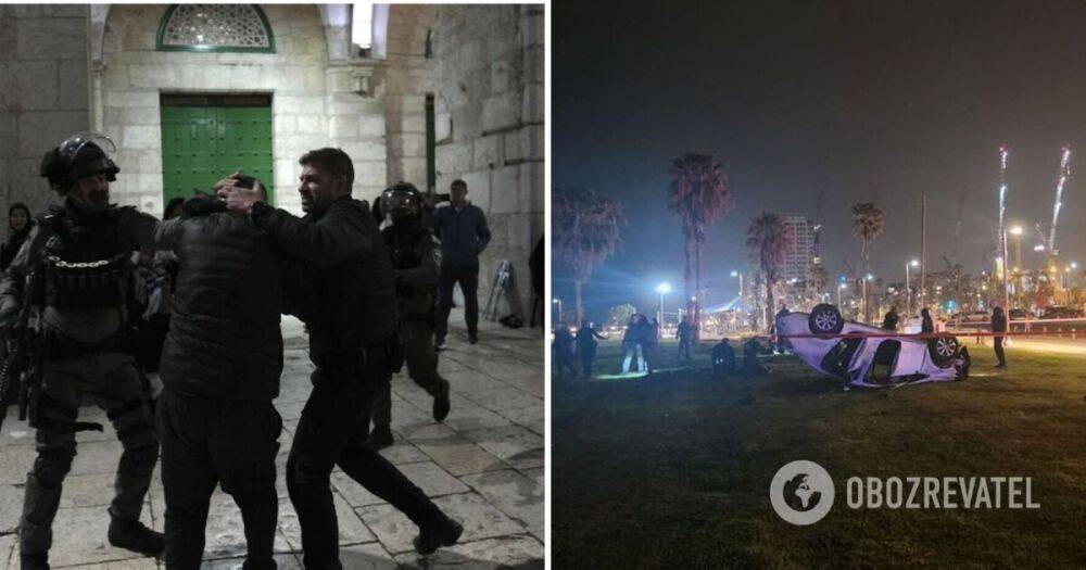 Тель-Авив теракт 7 апреля – террористы открыли стрельбу на набережной и авто влетело в толпу, есть погибший и семеро раненых - видео