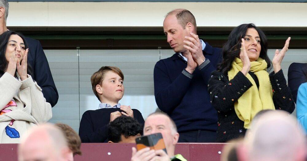 Принц Уильям и принц Джордж вместе сходили на футбольный матч