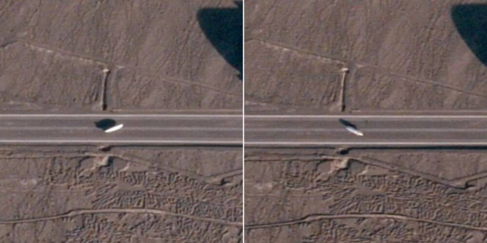 На китайской военной базе в пустыне заметили новый дирижабль — спутниковые снимки