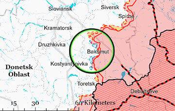 Российские войска бежали с новых позиций под Бахмутом